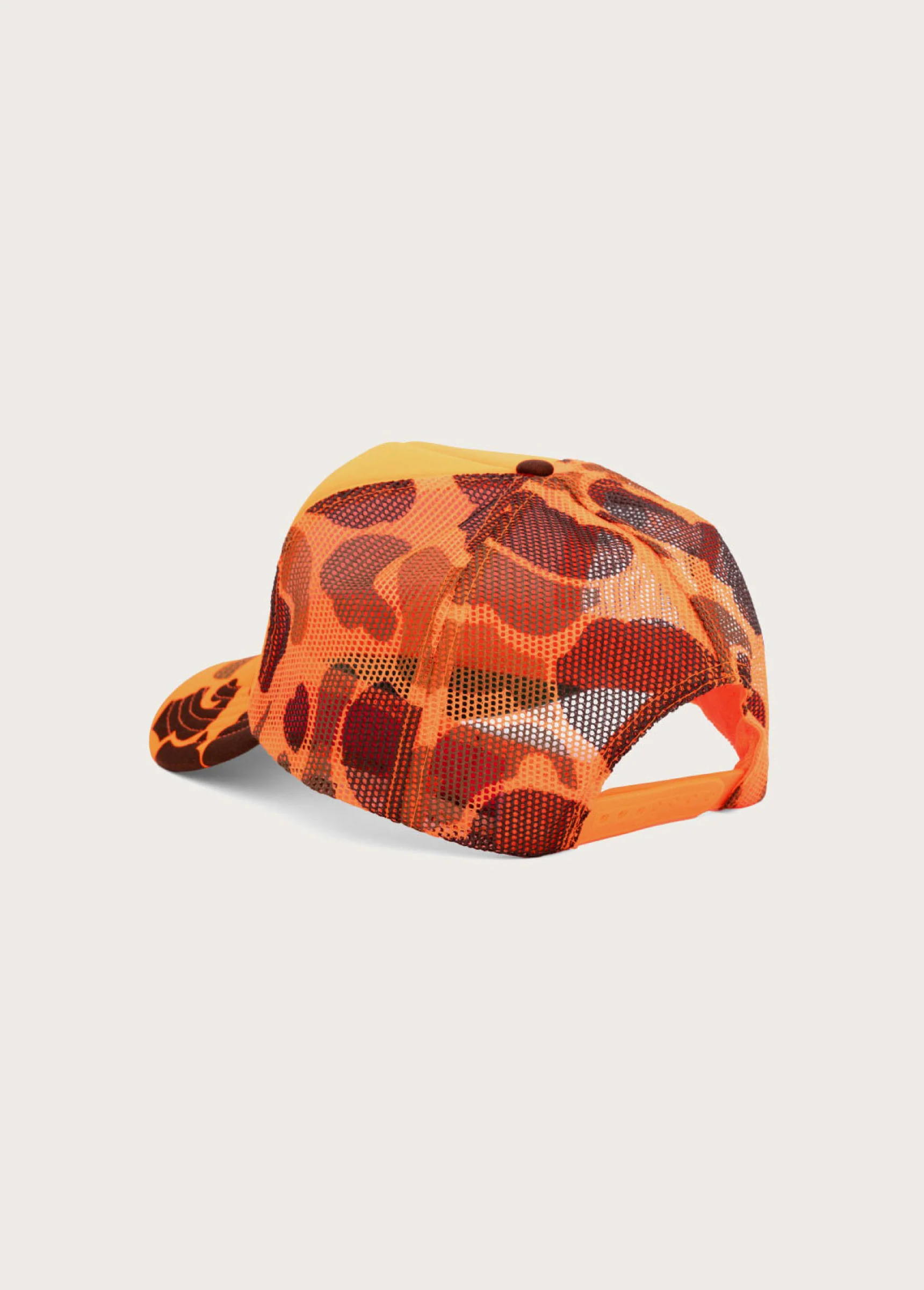Lost Highway Foam Trucker Hat | Orange Camo - Image 2