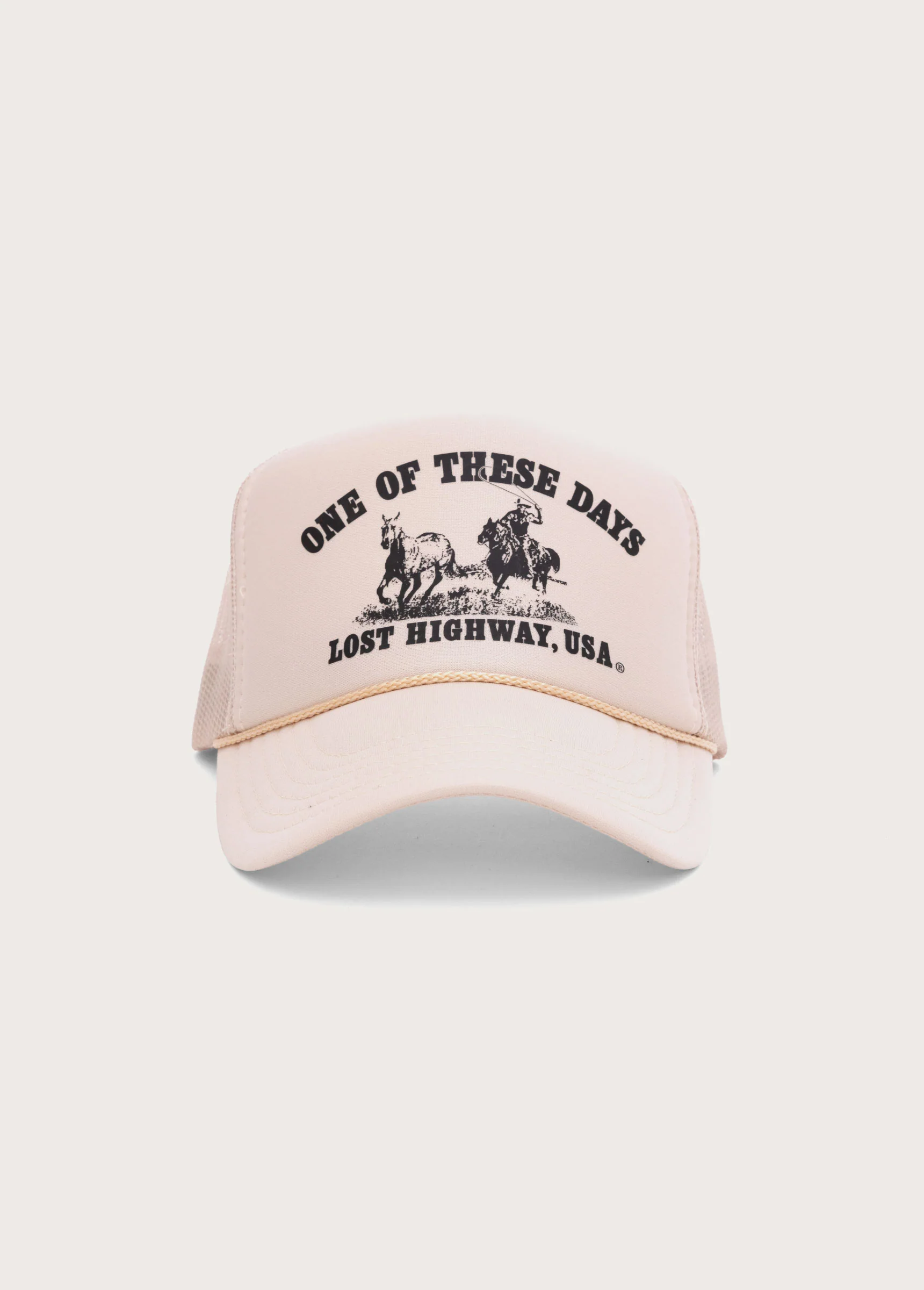 Lost Highway Foam Trucker Hat | Tan