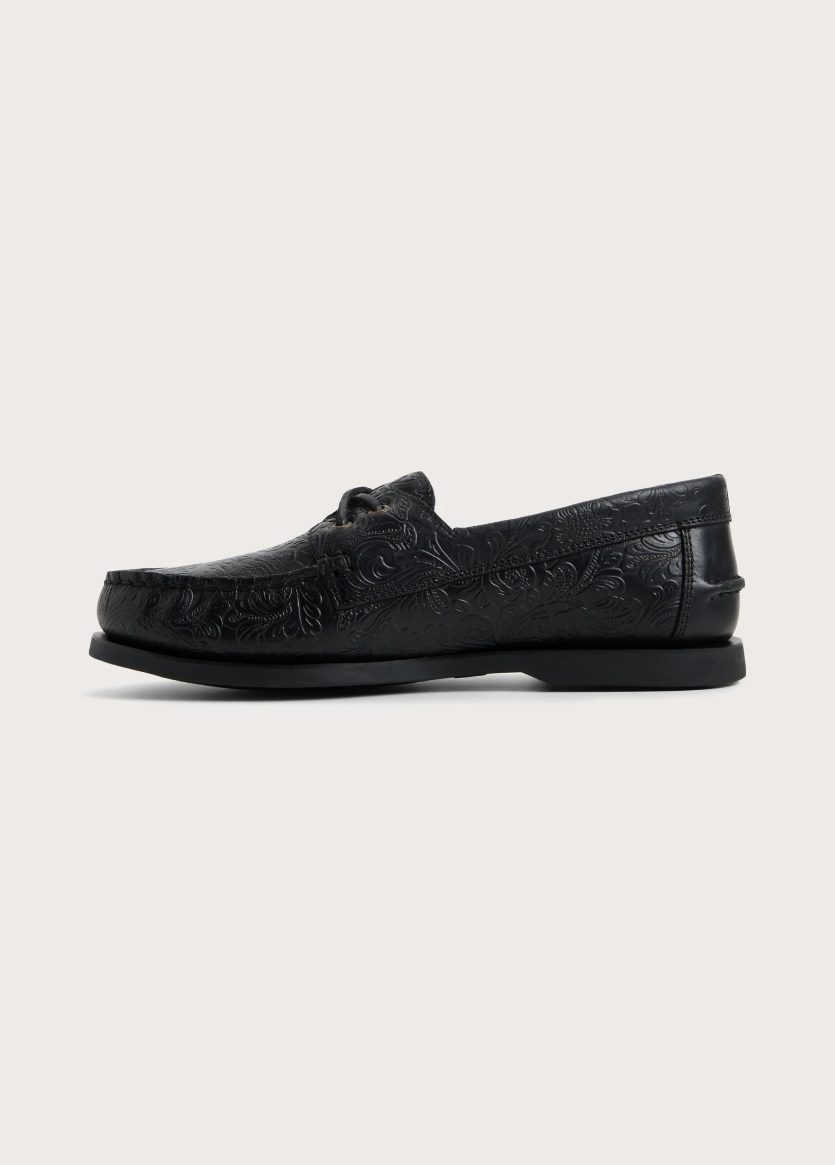 Lou Boat Shoe | Black - Image 4