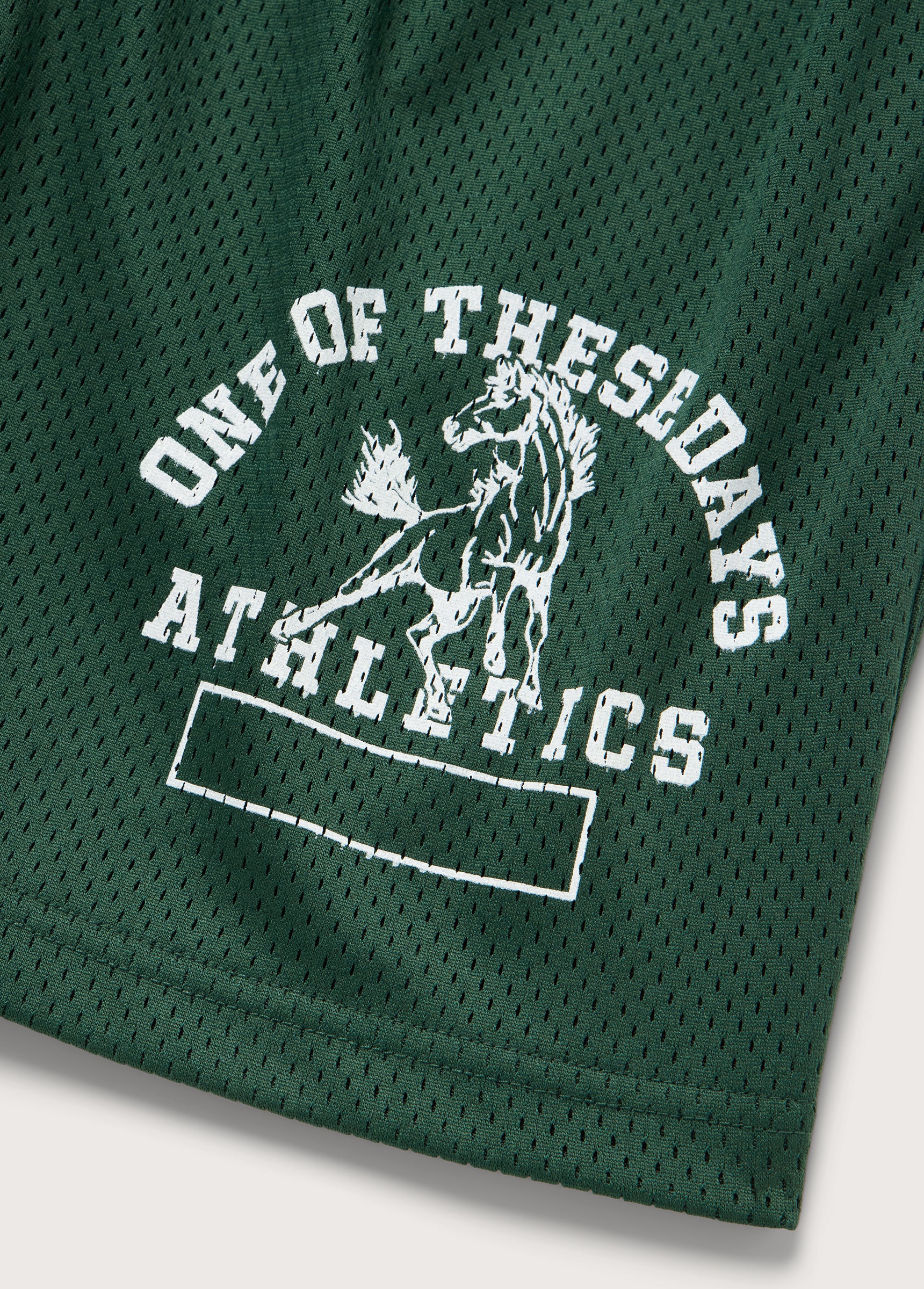 Mustang Athletics Mesh Shorts | Forest Green - Image 3