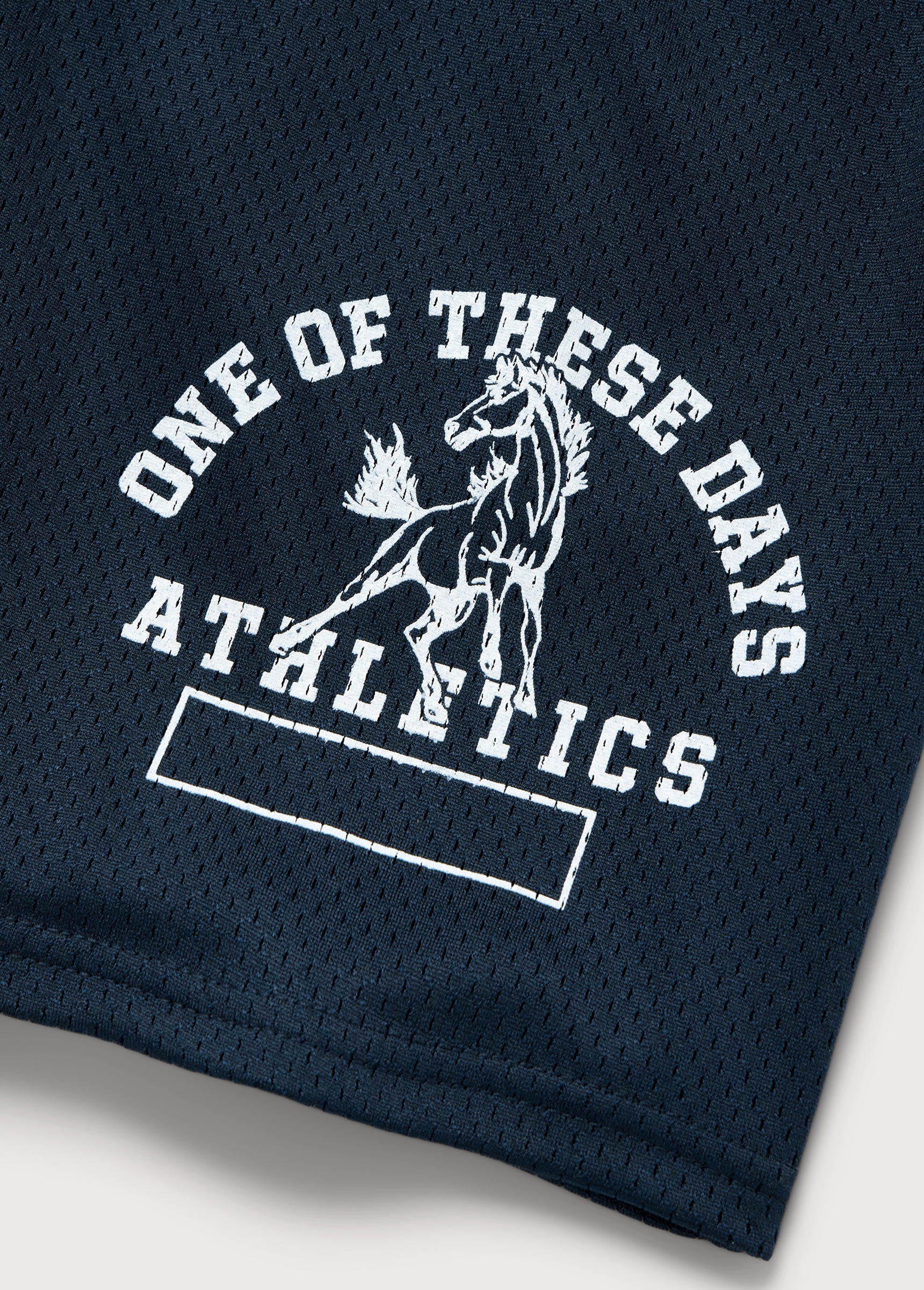 Mustang Athletics Mesh Shorts | Navy - Image 3