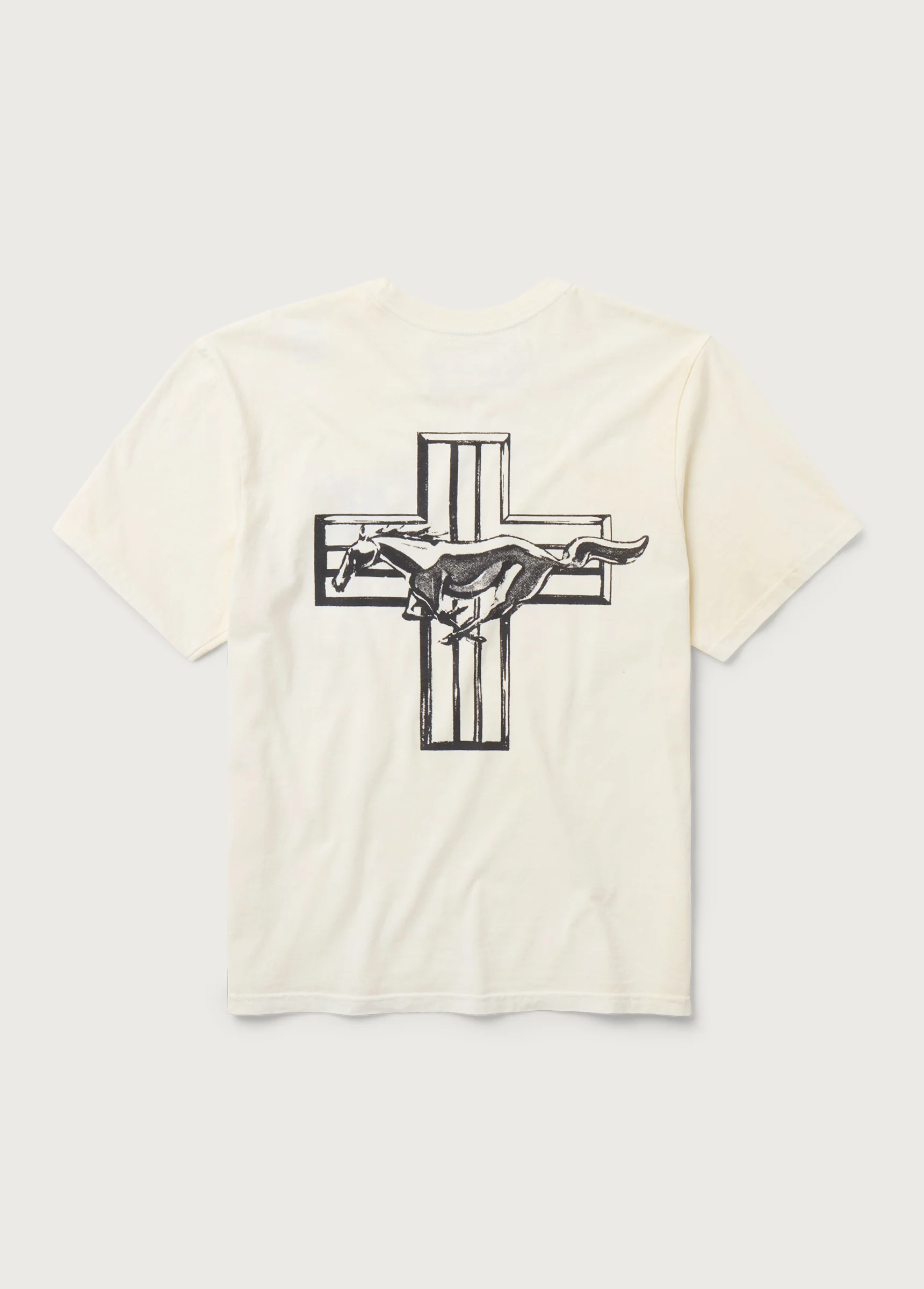 Mustang Cross Tee | Bone - Image 2