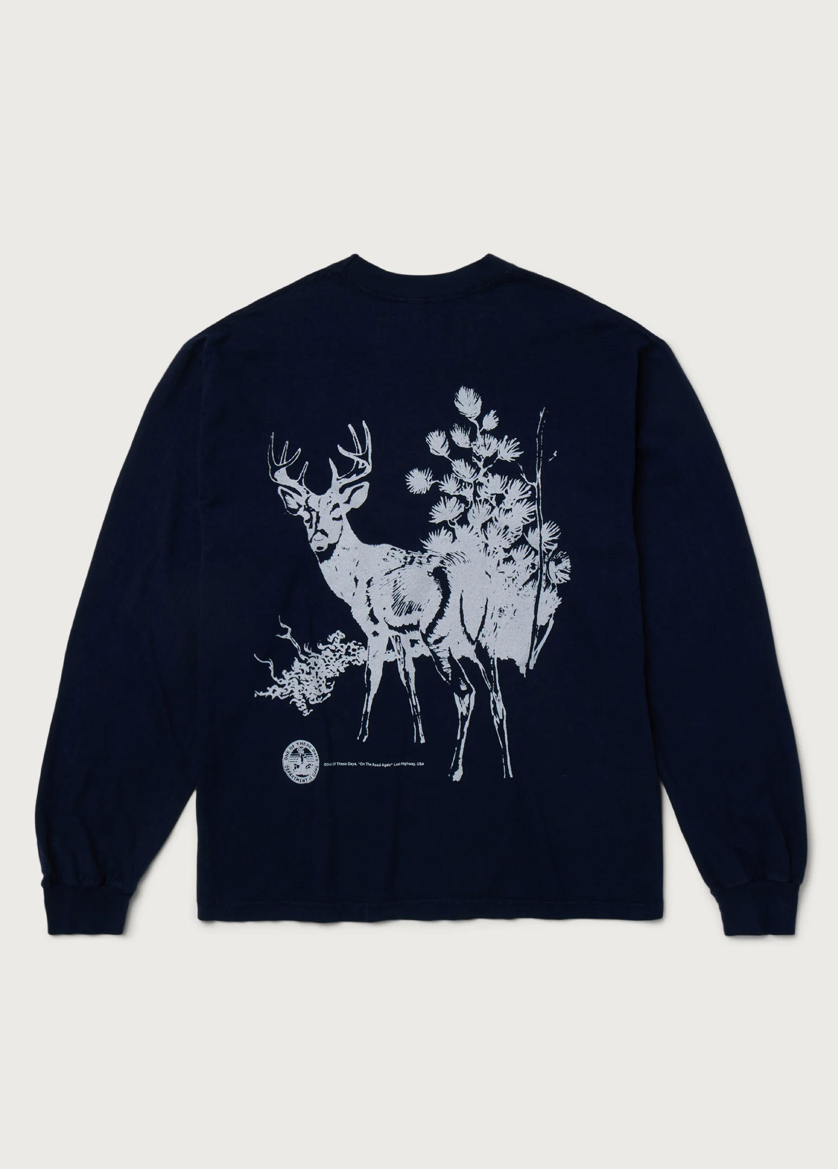 Old Timber Buck Longsleeve | Washed Navy - Image 2