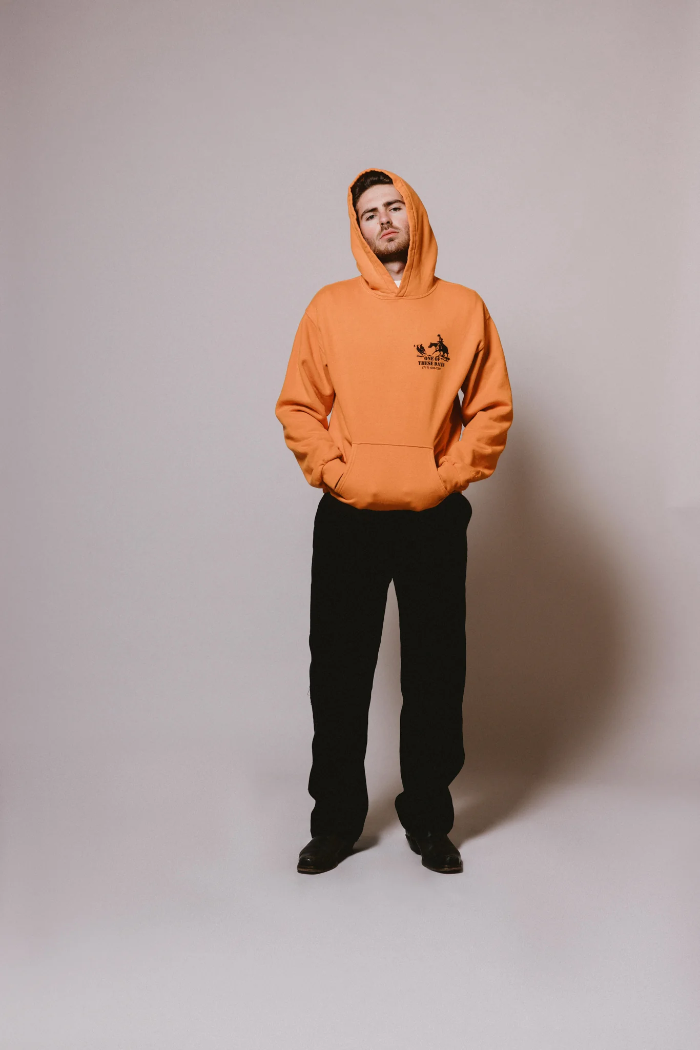 Round Up Hooded Sweatshirt | Orange - Image 5