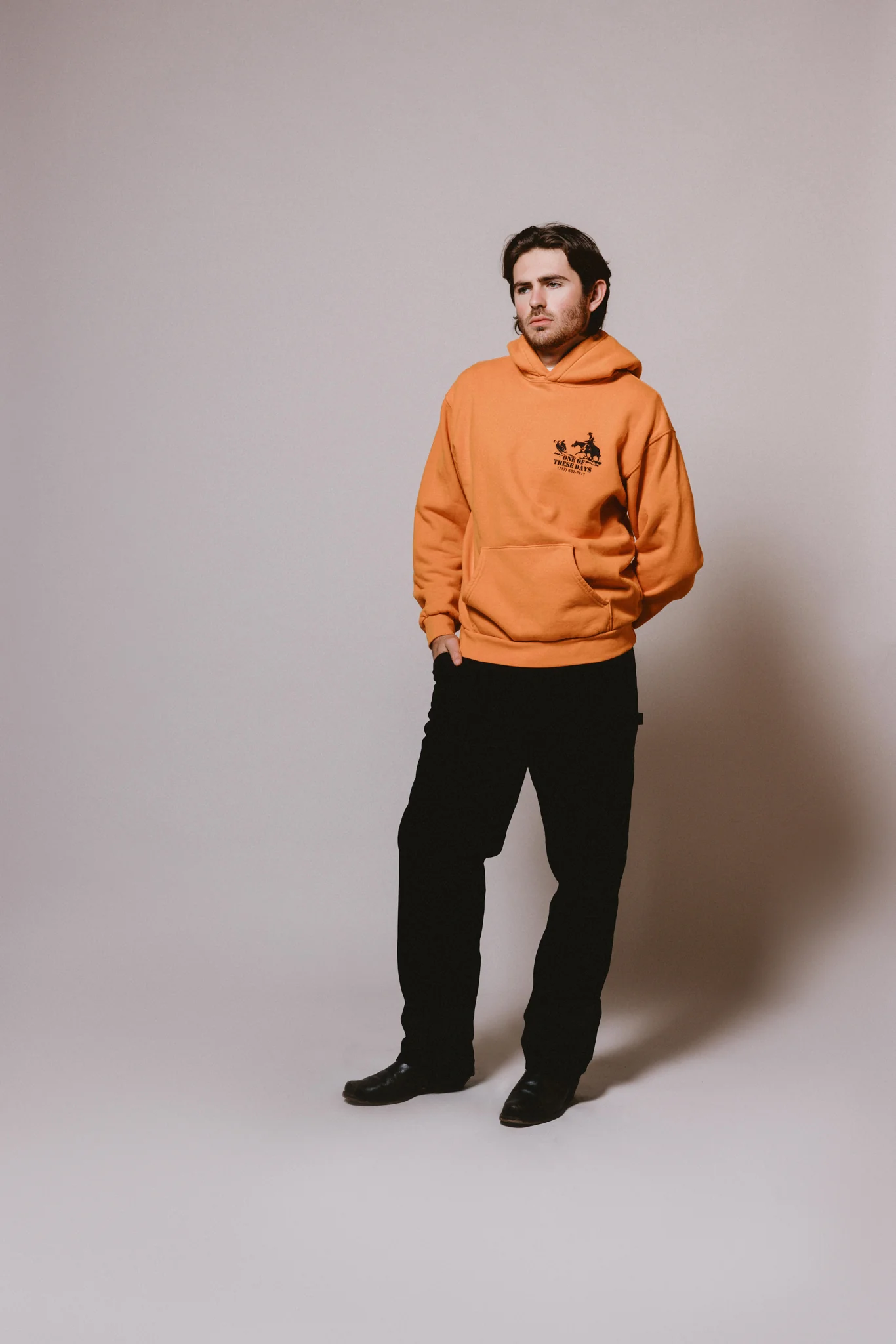 Round Up Hooded Sweatshirt | Orange - Image 7