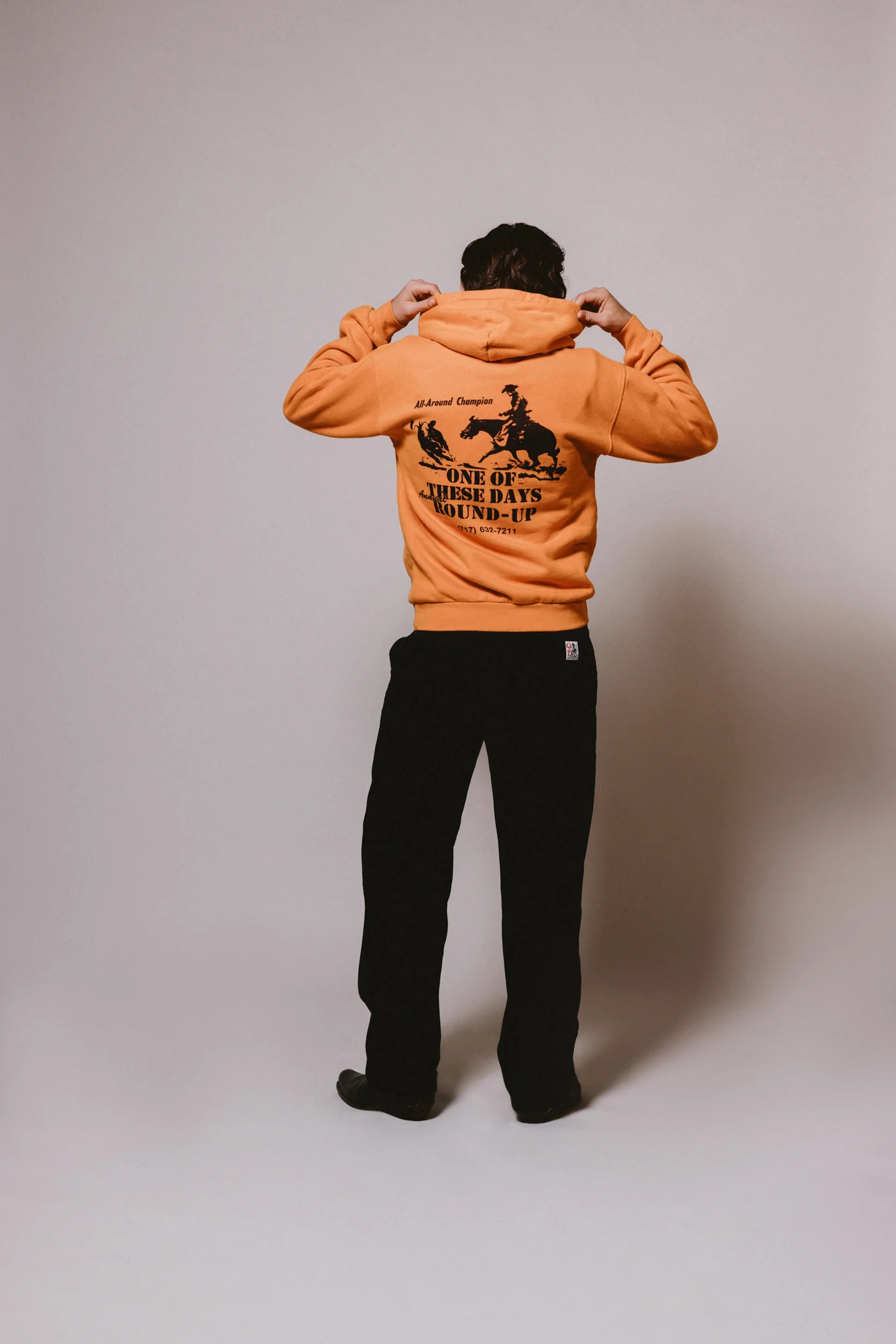 Round Up Hooded Sweatshirt | Orange - Image 8