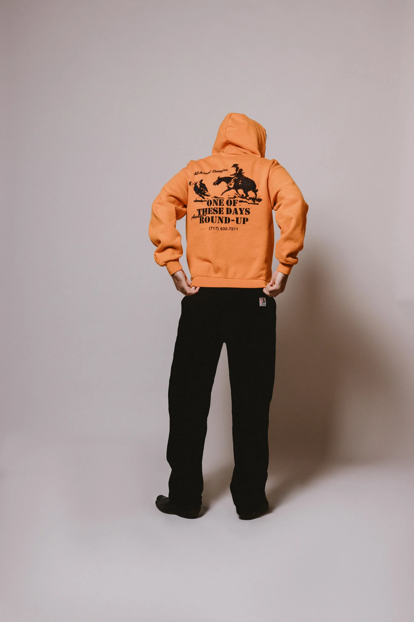 Round Up Hooded Sweatshirt | Orange - Image 9