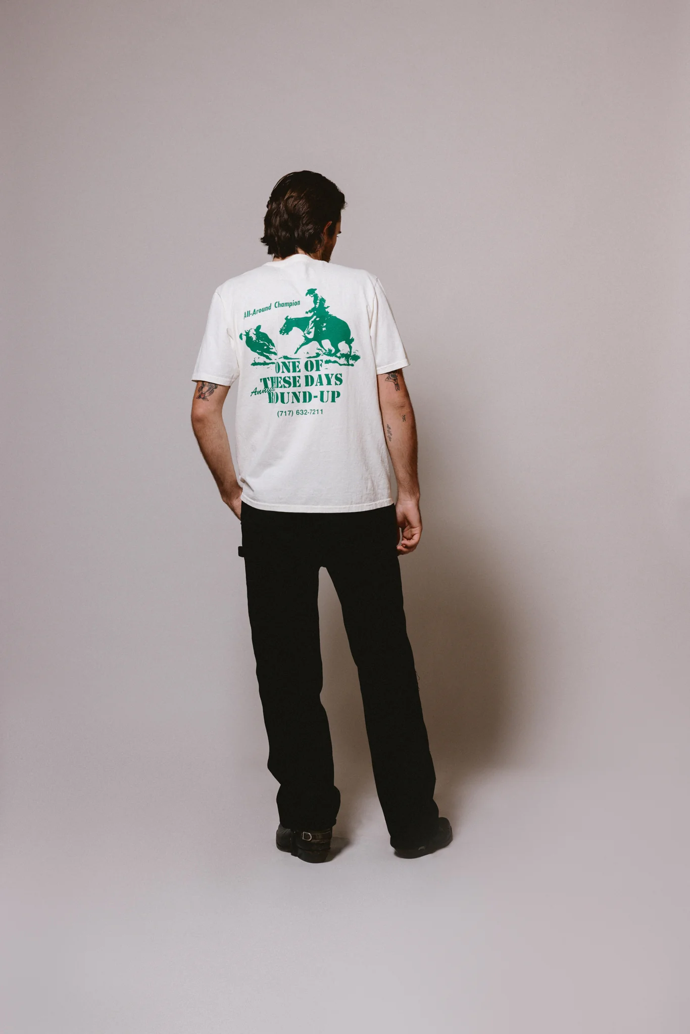 Round Up T-Shirt | Bone - Image 7