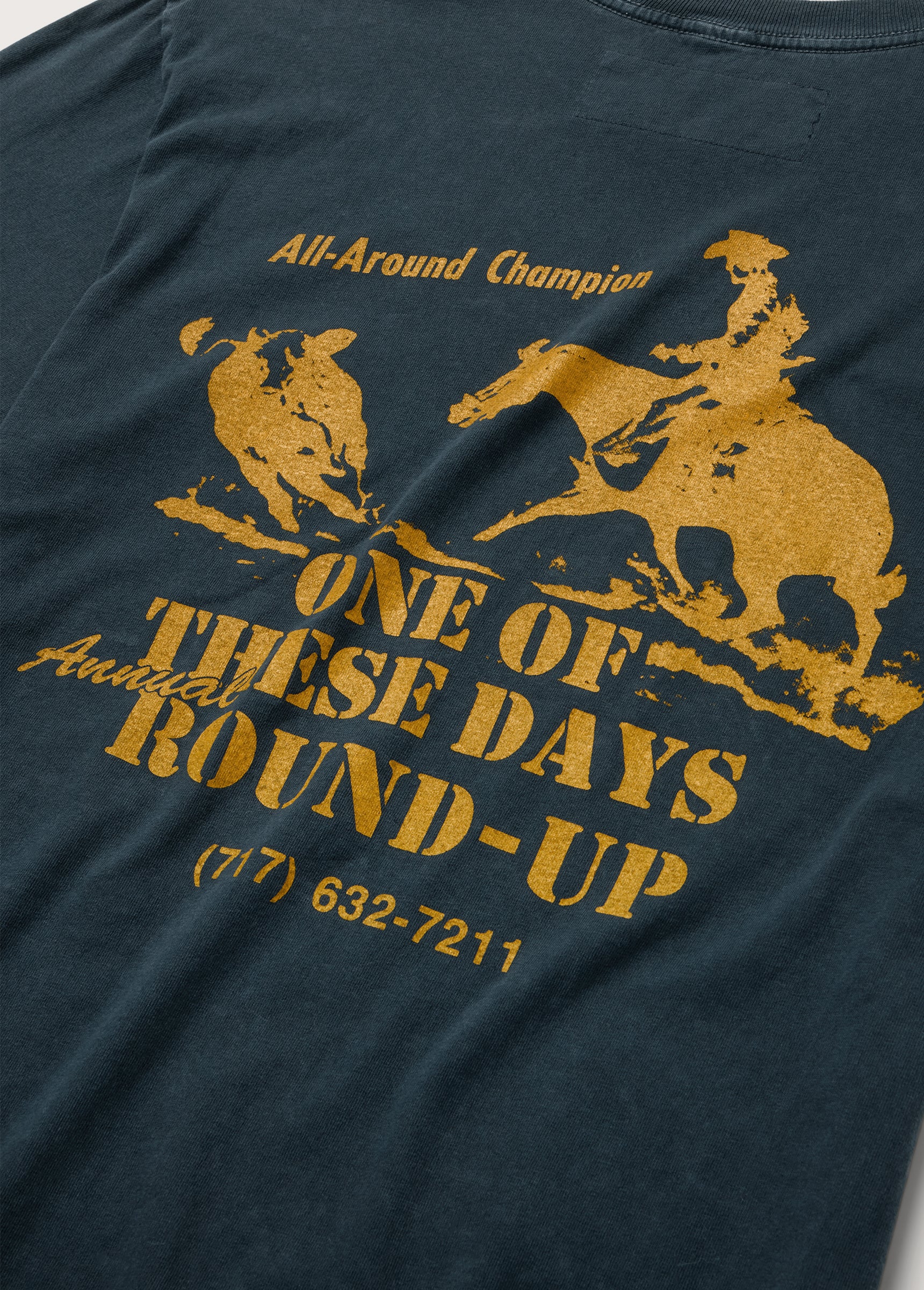 Round Up T-Shirt | Washed Black - Image 4
