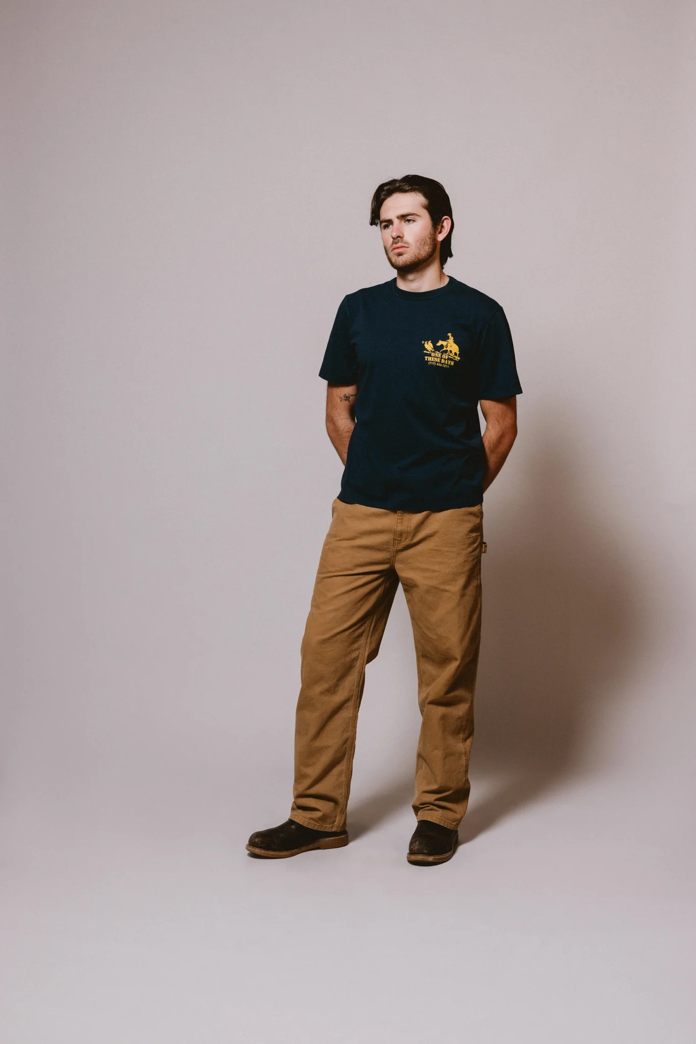 Round Up T-Shirt | Washed Black - Image 6