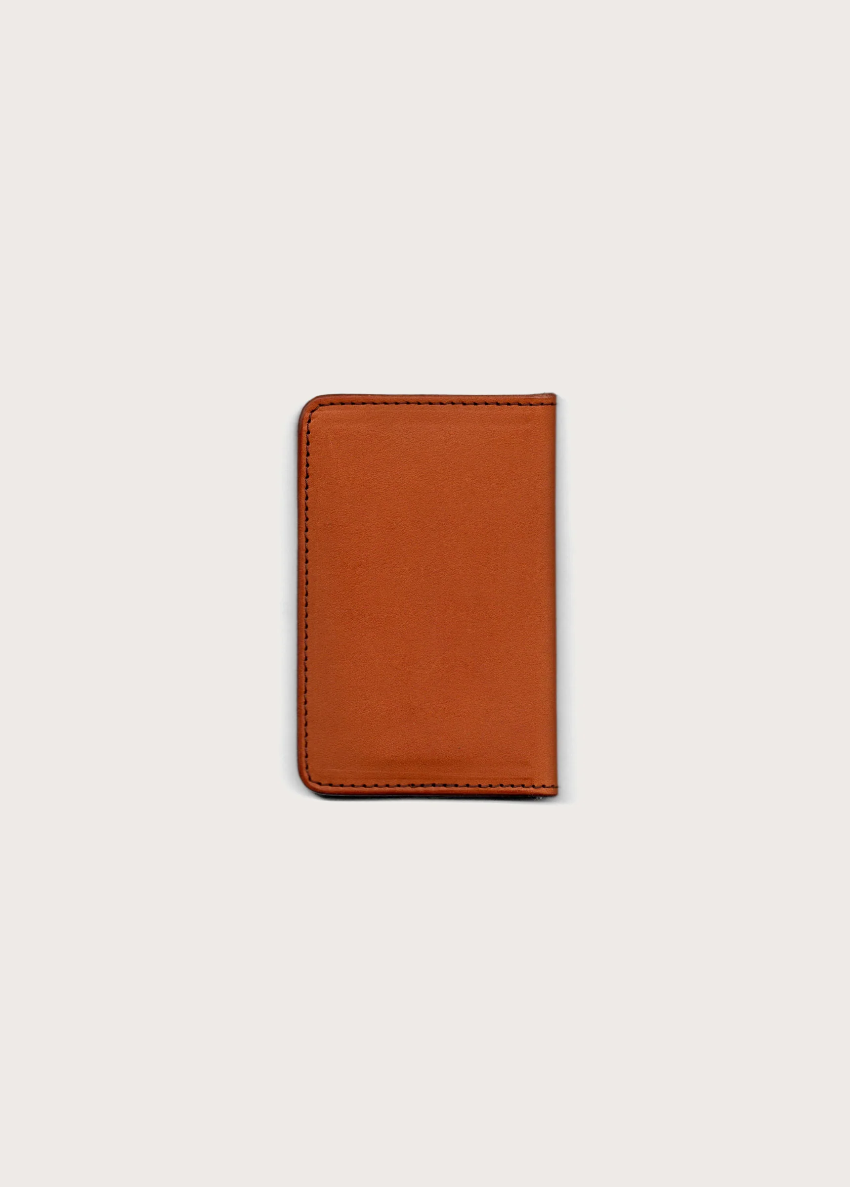 Running Horse Logo Leather Card Holder | Tan - Image 3