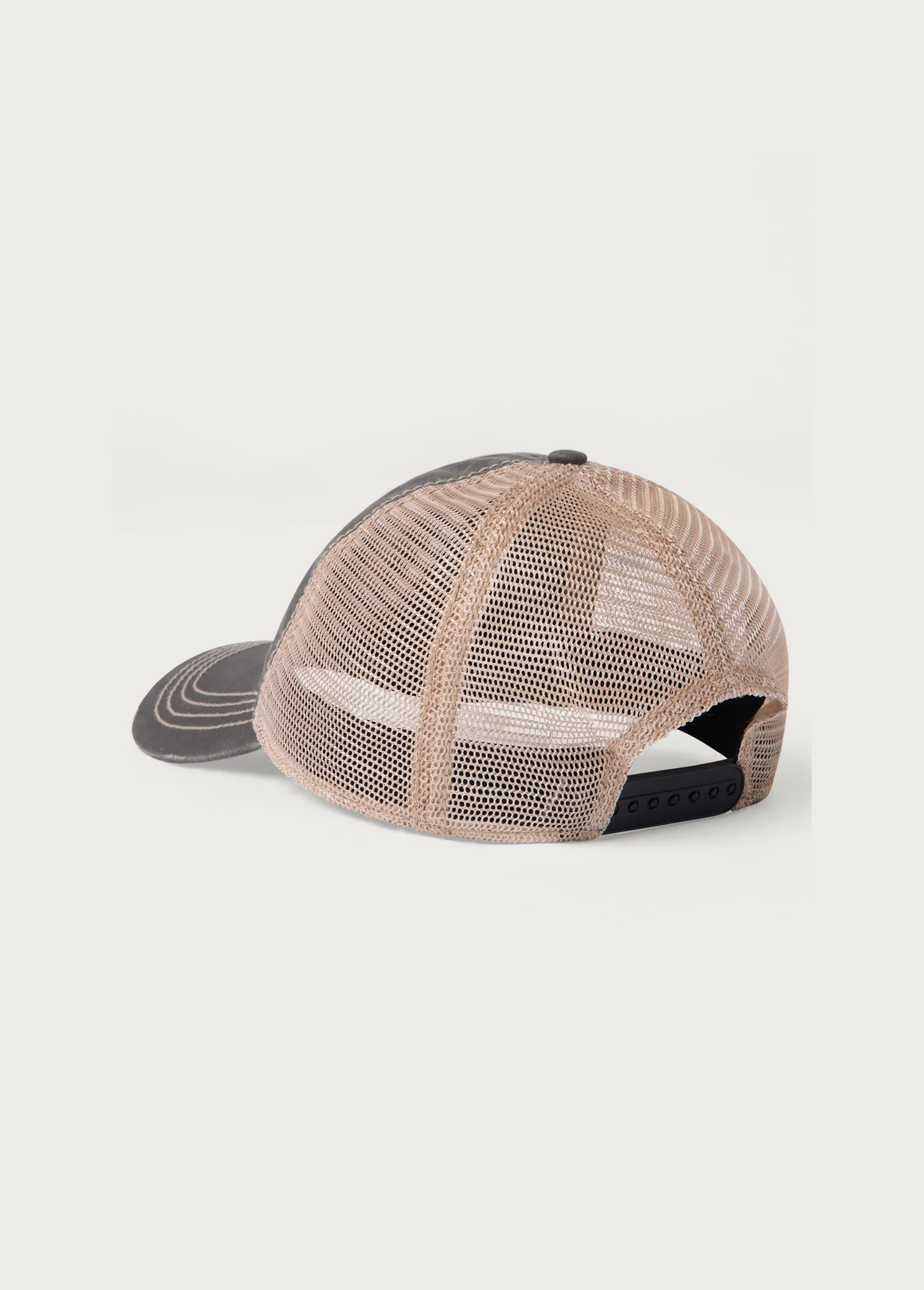 OTD Woven Horse Distressed Trucker Hat | Charcoal - Image 3