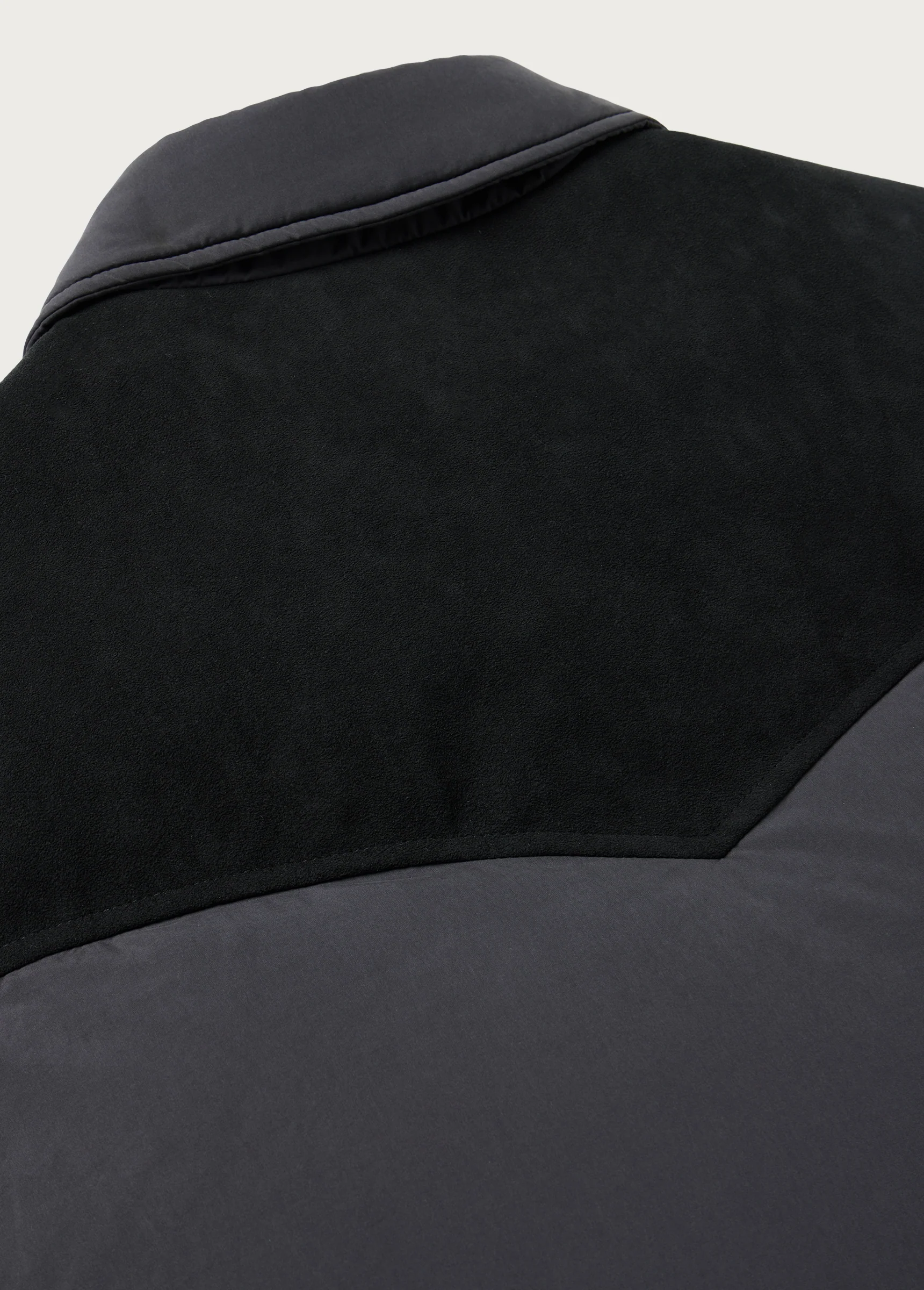 Suede Puffer Vest | Black - Image 8