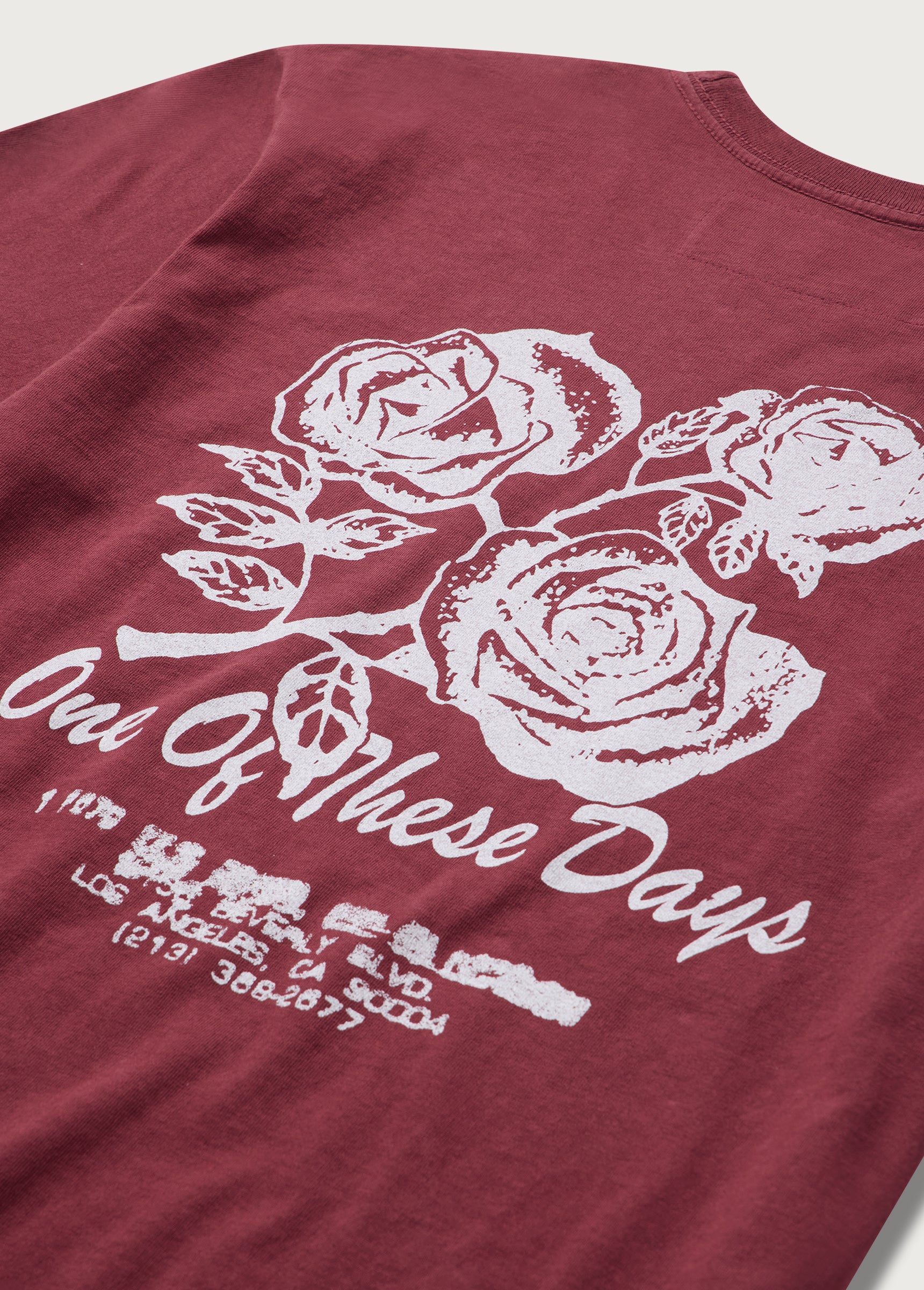 Sweet Jane Tee | Hard Washed Burgundy - Image 4