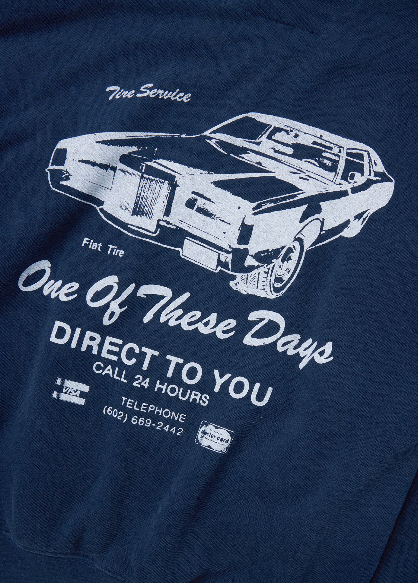 Tire Service Hoodie | Washed Navy - Image 4