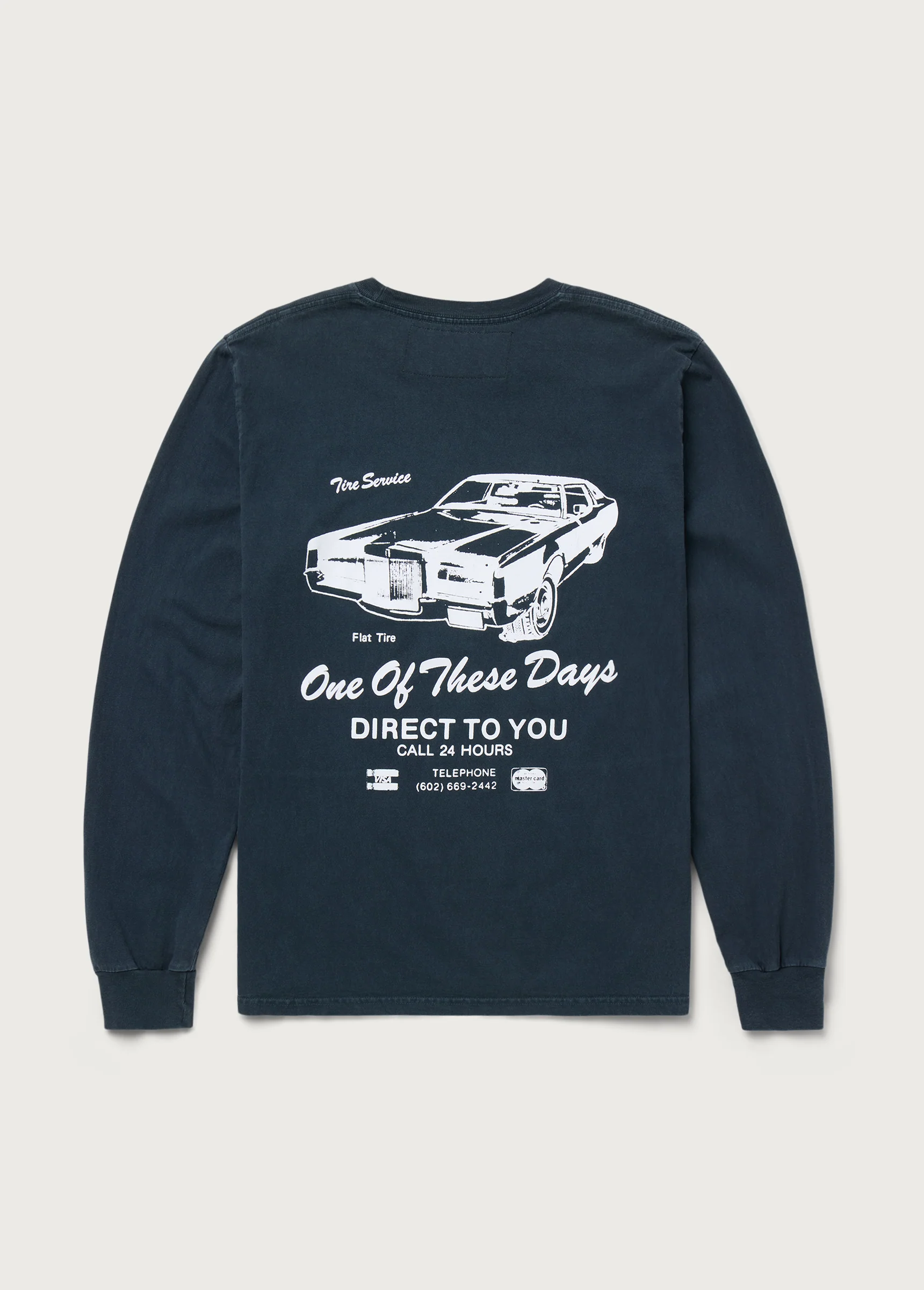 Tire Service Longsleeve | Washed Black - Image 2