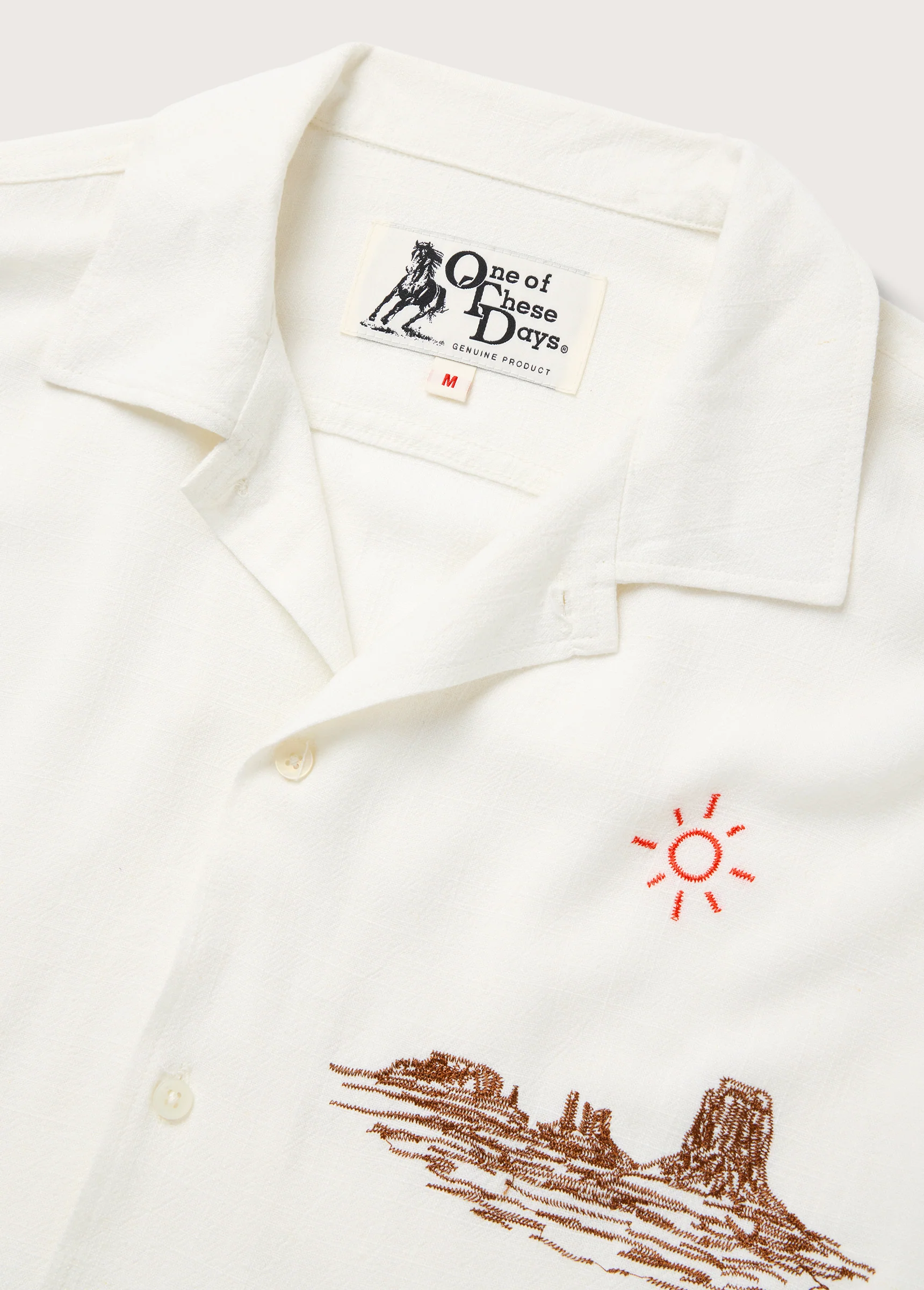 Tomorrow Has Already Spoken Camp Shirt | Bone - Image 3