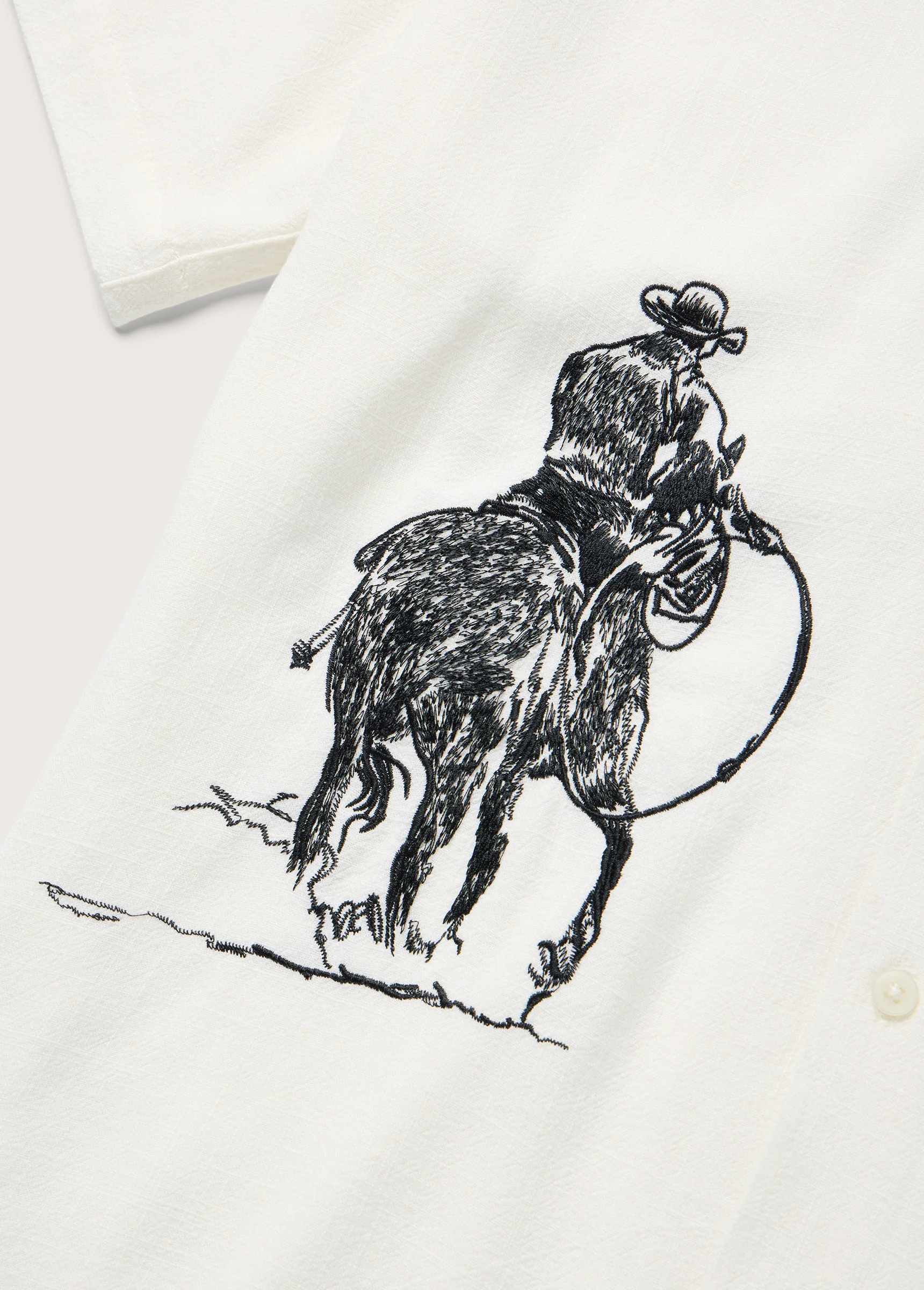 Tomorrow Has Already Spoken Camp Shirt | Bone - Image 5