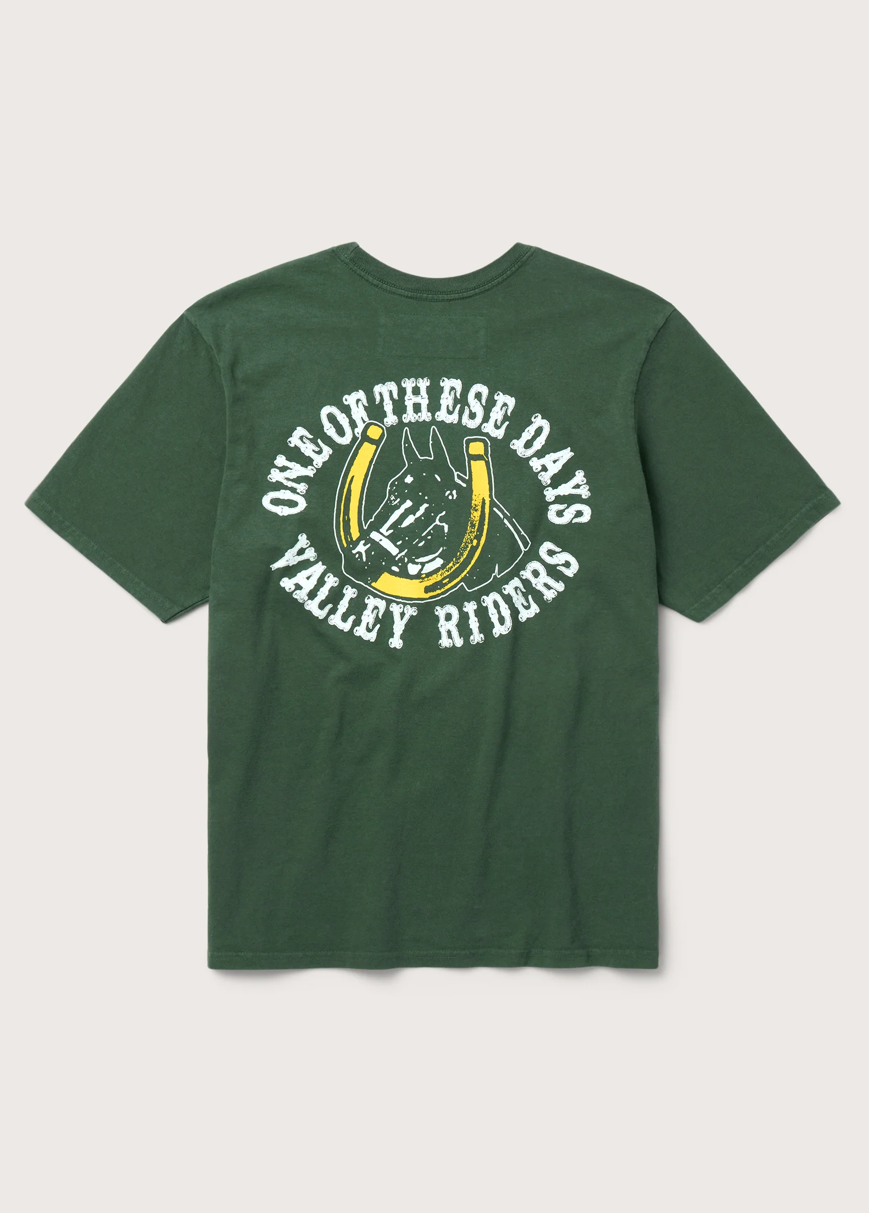 Valley Riders T-Shirt | Sun Faded Washed Forest Green - Image 2