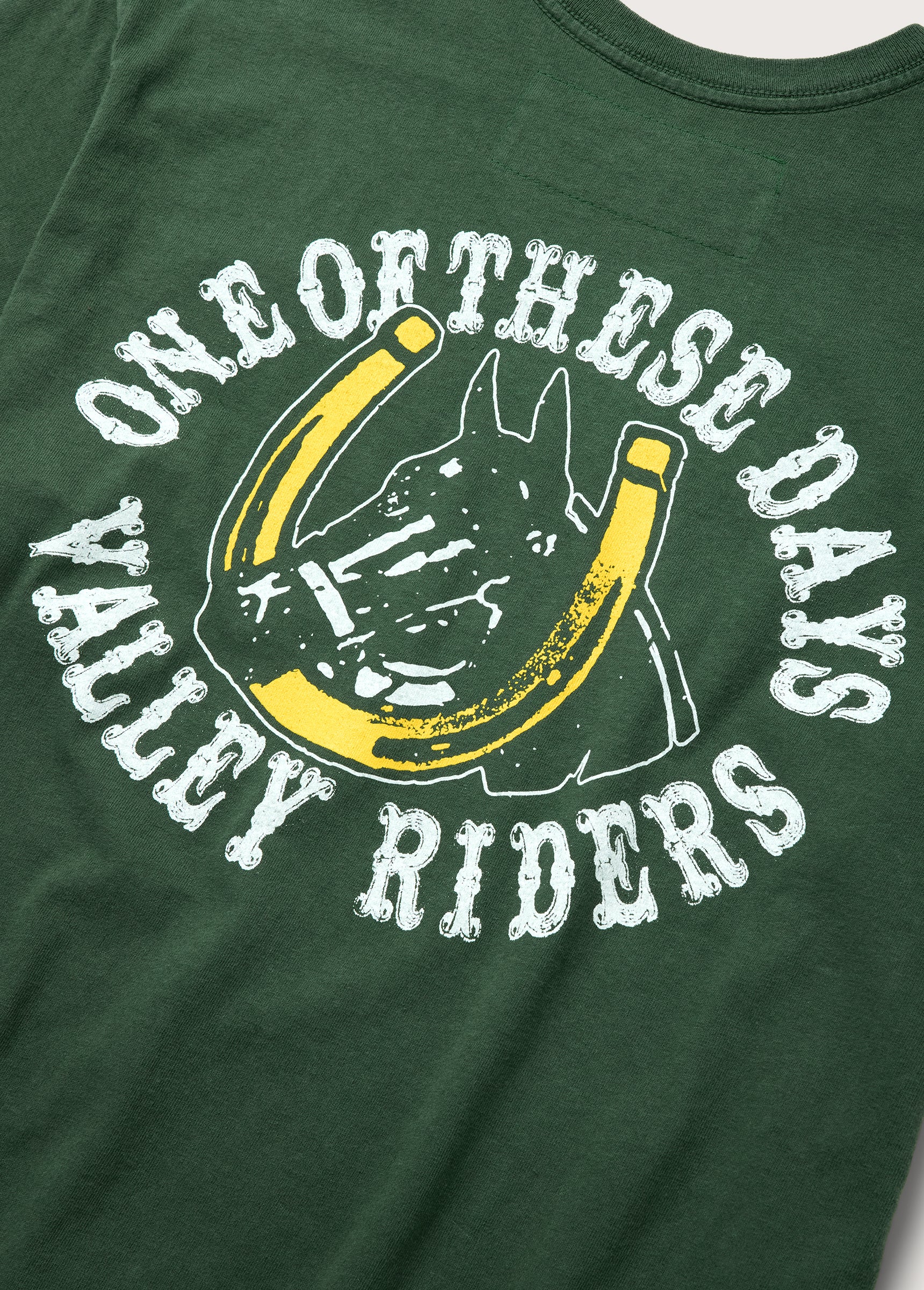 Valley Riders T-Shirt | Sun Faded Washed Forest Green - Image 4