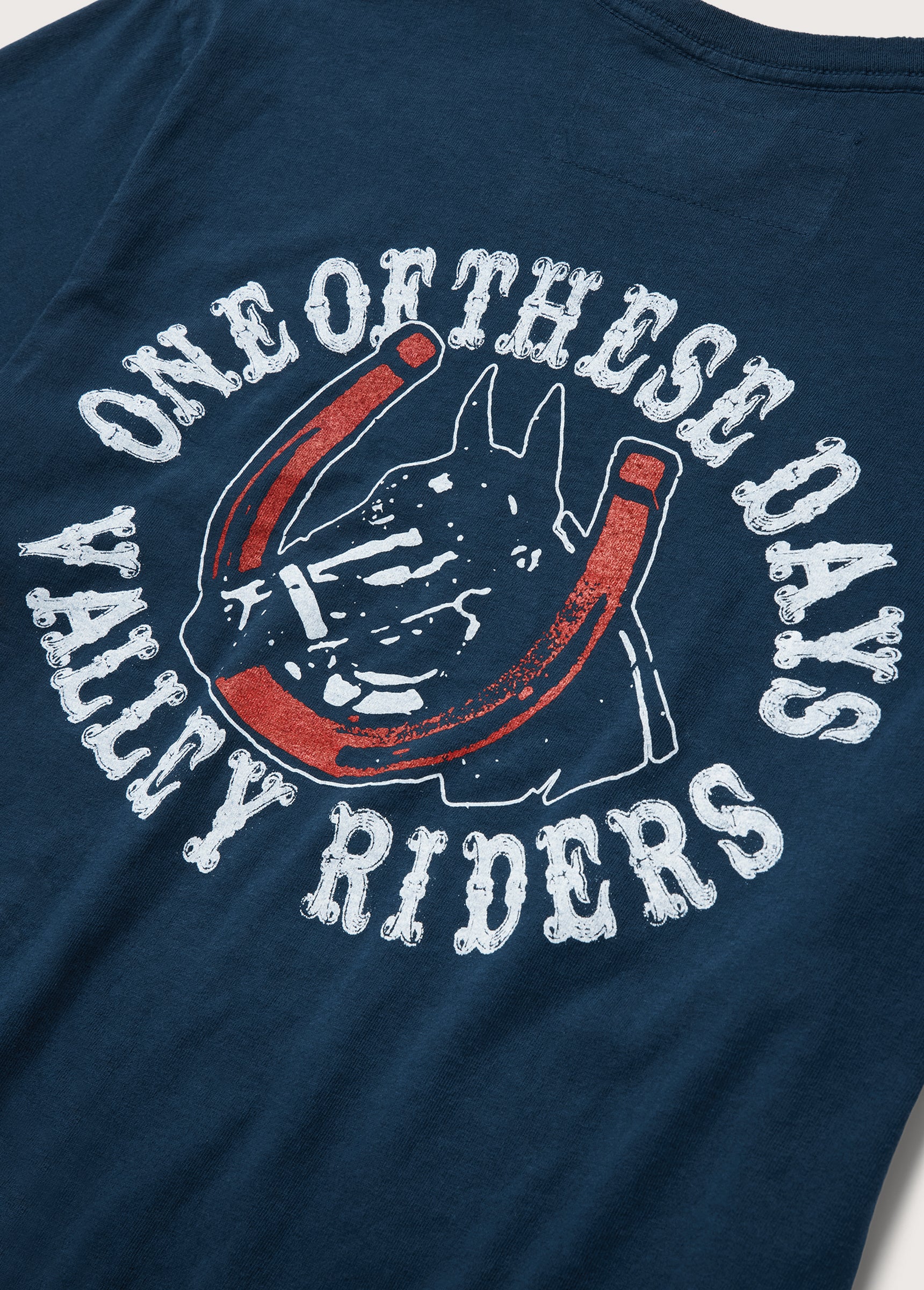 Valley Riders T-Shirt | Sun Faded Washed Navy - Image 4