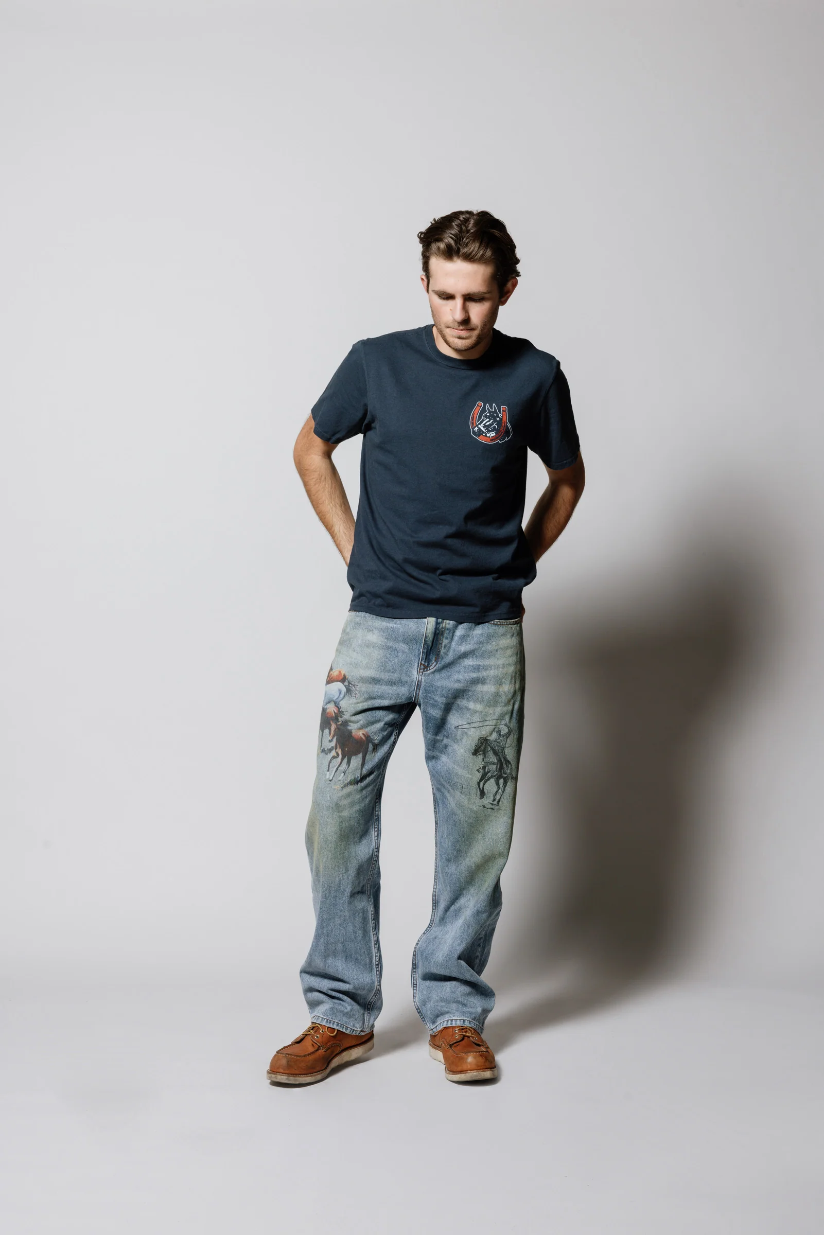 Valley Riders T-Shirt | Sun Faded Washed Navy - Image 5