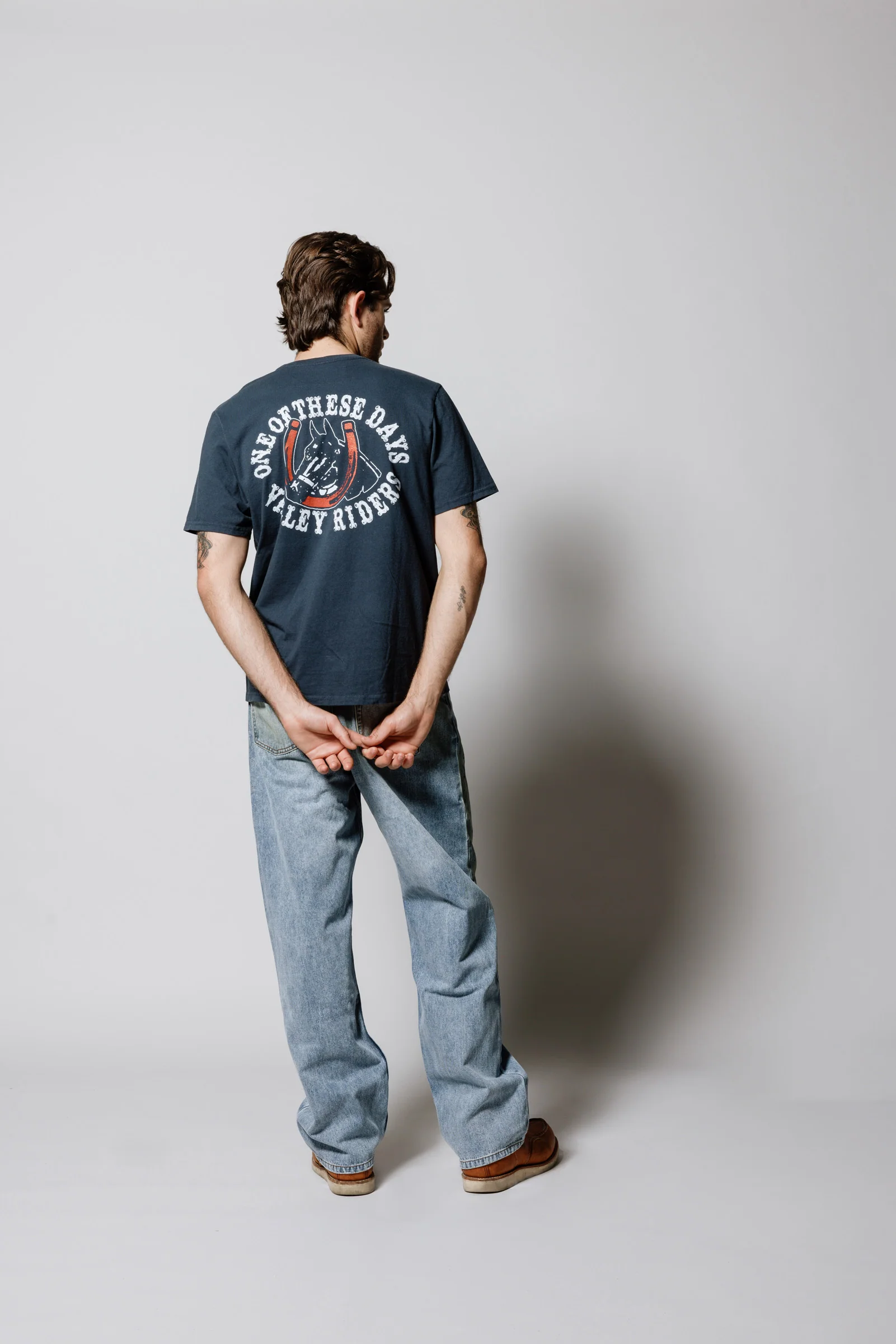 Valley Riders T-Shirt | Sun Faded Washed Navy - Image 7