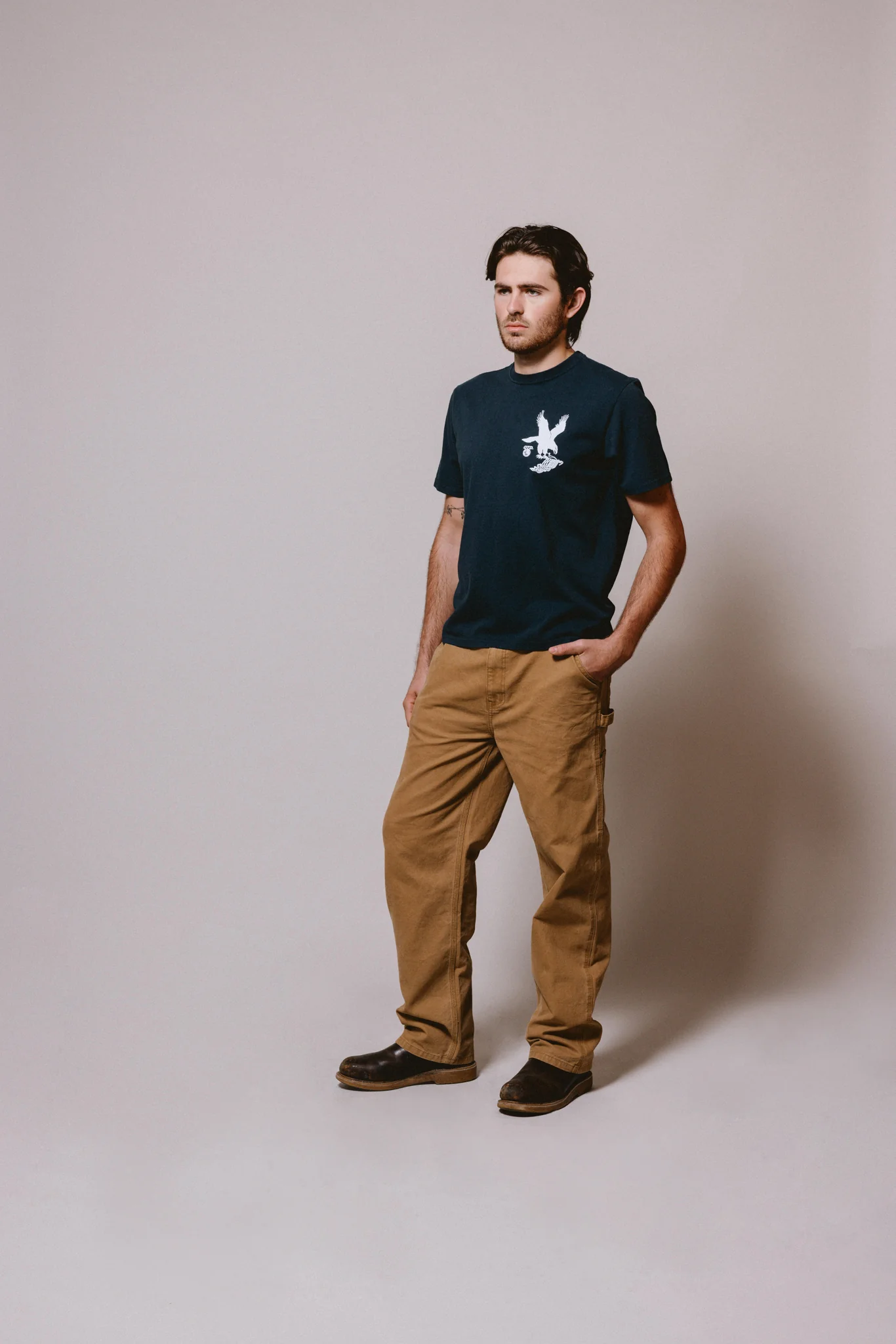 Where Eagles Dare T-Shirt | Washed Black - Image 6