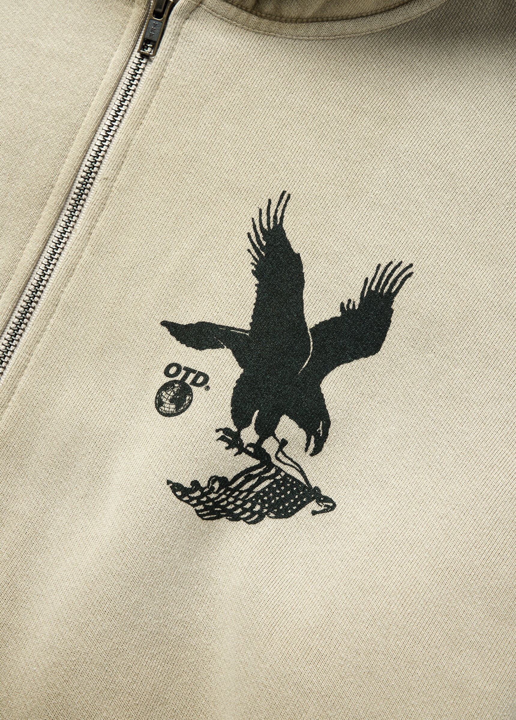 Where Eagles Dare Zip Hoodie | Sand - Image 3