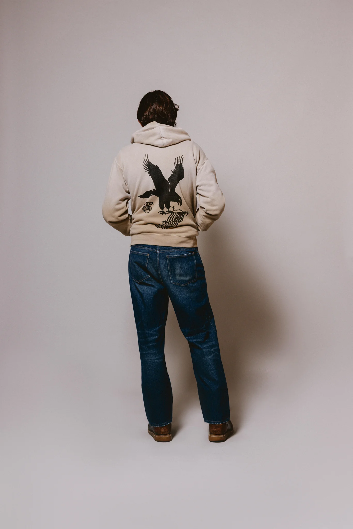 Where Eagles Dare Zip Hoodie | Sand - Image 7