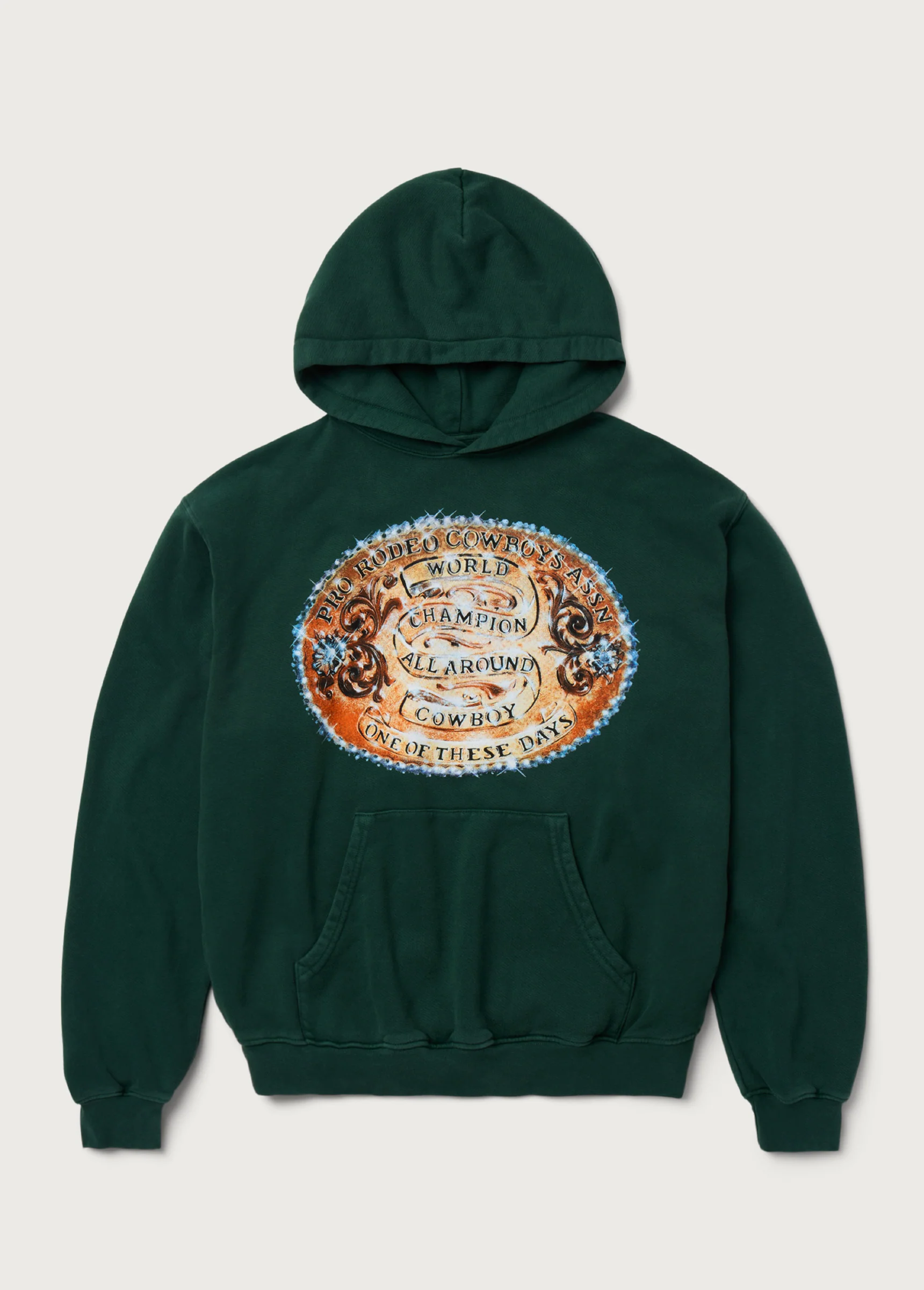 World Champions Hoodie | Washed Forest Green