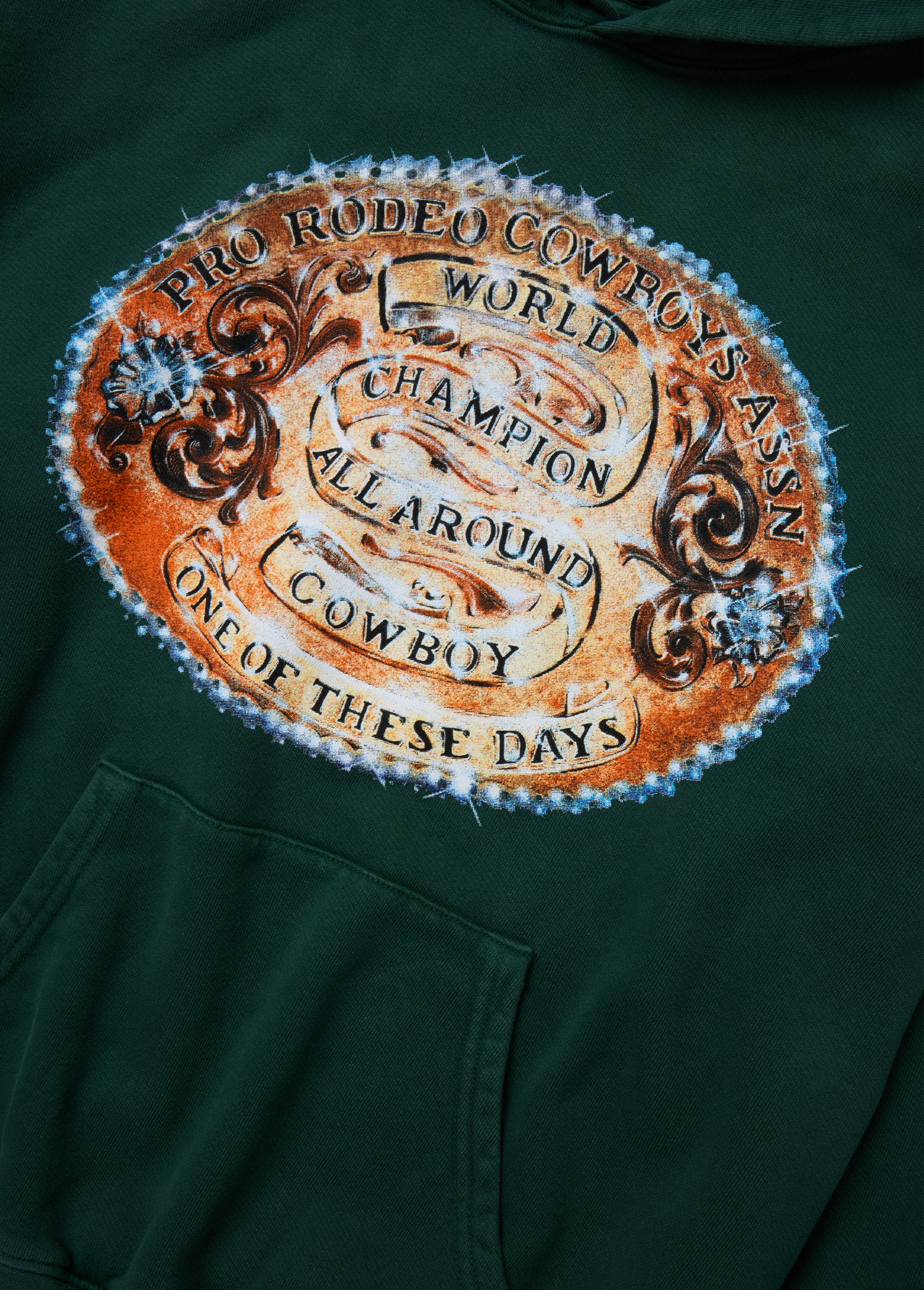 World Champions Hoodie | Washed Forest Green - Image 3