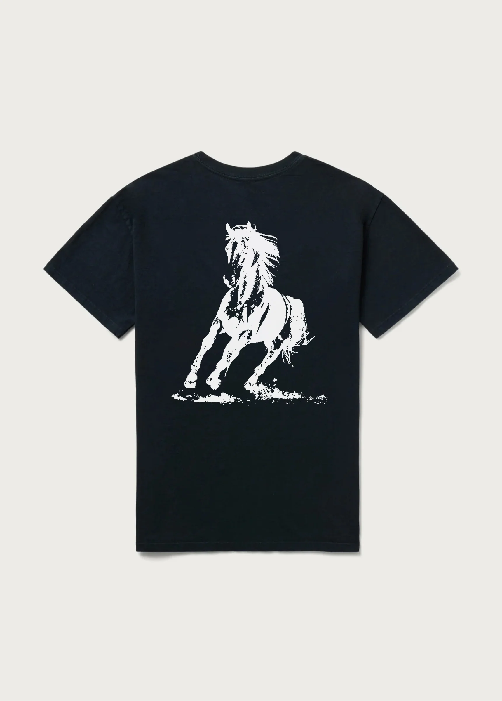 Xerox Running Horse Tee | Washed Black - Image 2